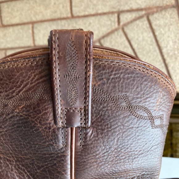 Ariat Brown Leather Roper Boots Men’s 9 main image 8
